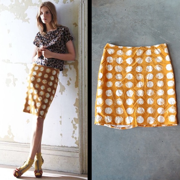 Anthropologie Dresses & Skirts - Maeve Corded Dots Skirt size 6